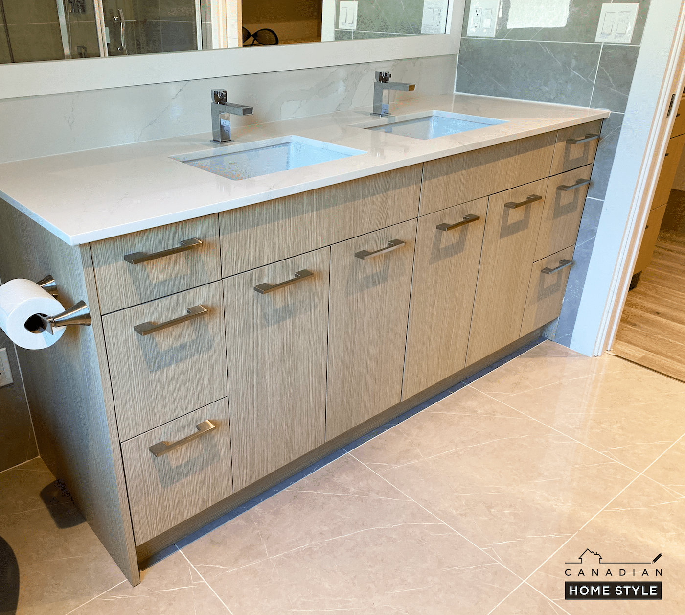 Custom bathroom renovation in Vancouver by Canadian Home Style