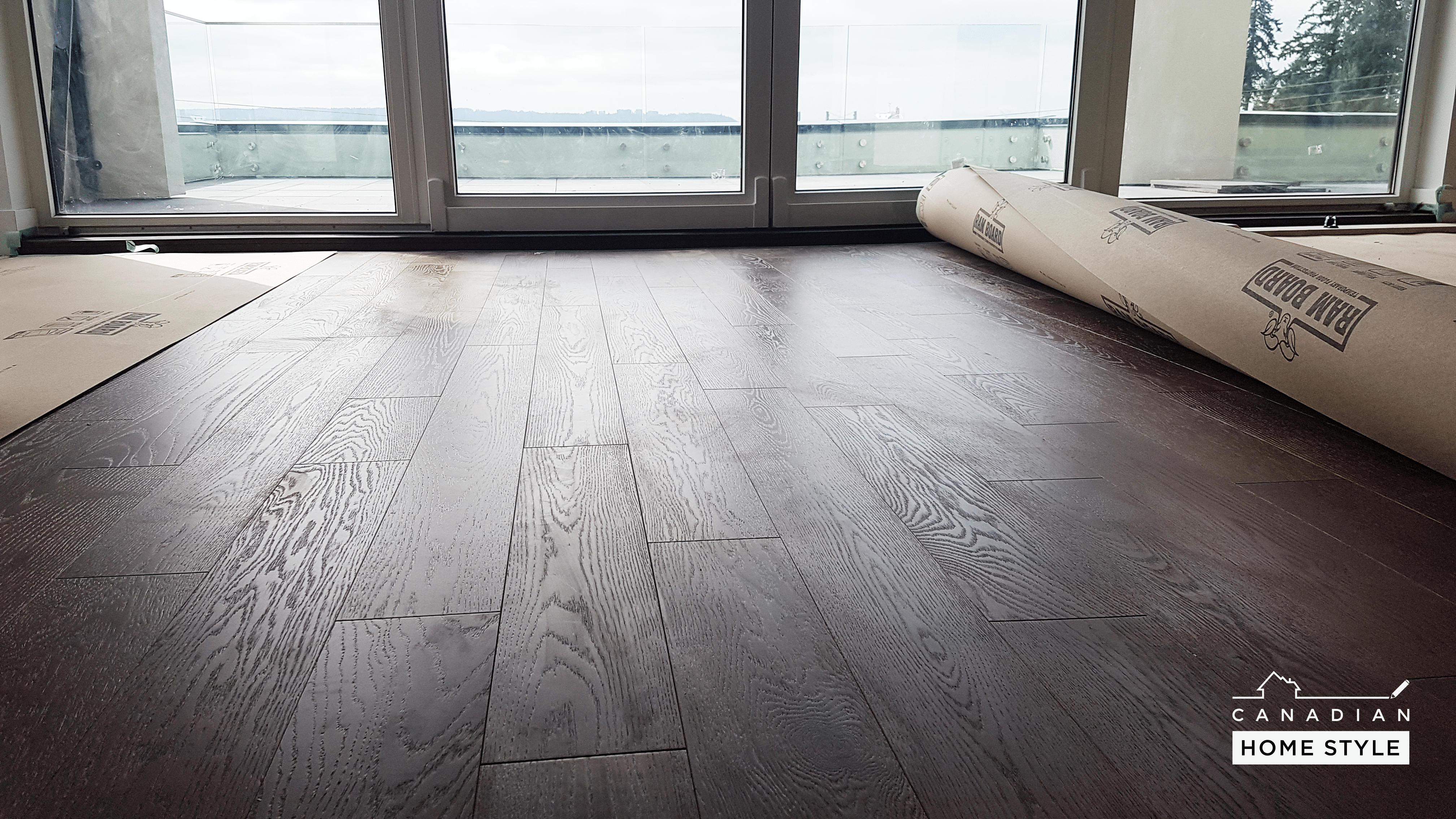 Hardwood flooring project in Vancouver by Canadian Home Style