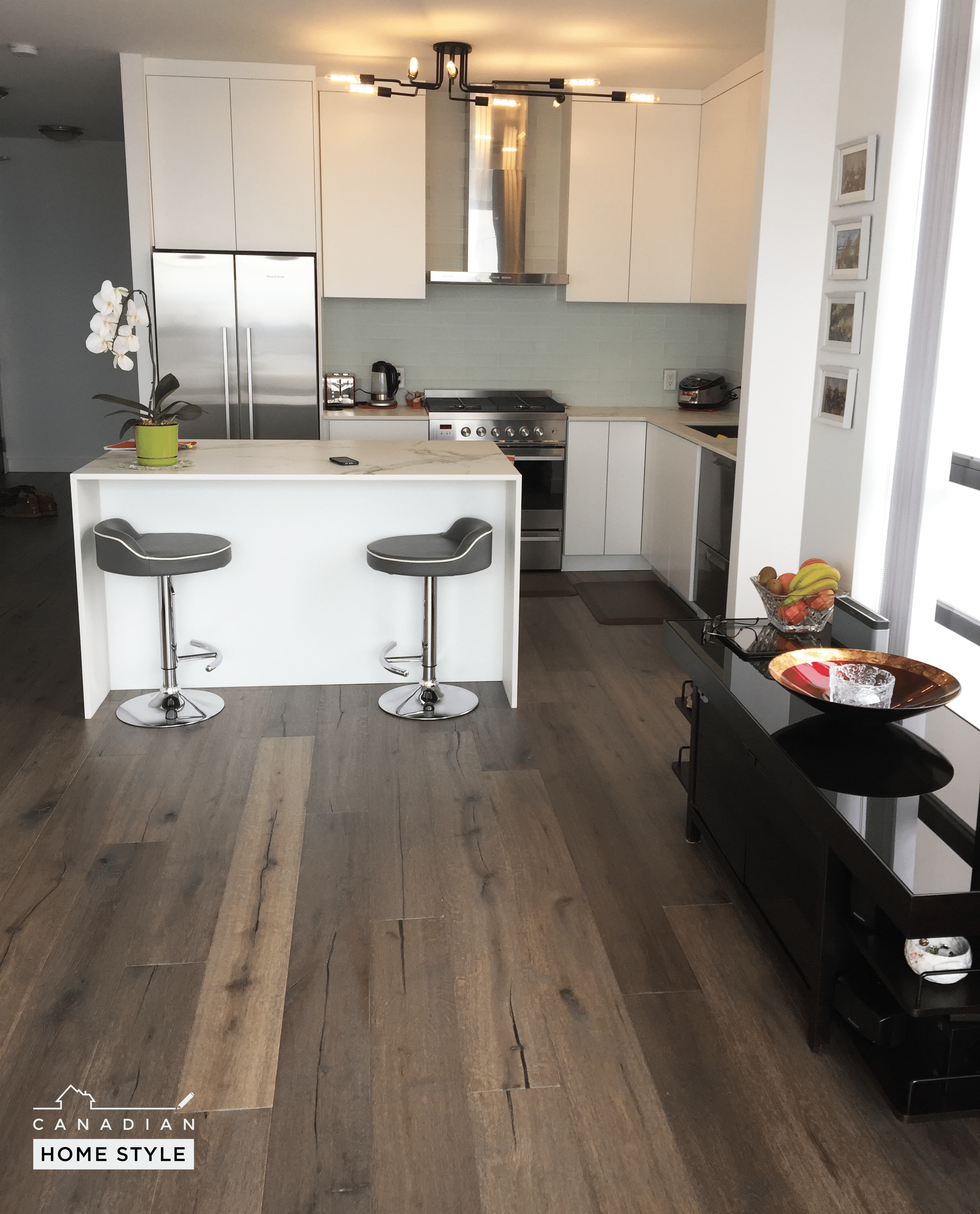 Hardwood flooring project in Vancouver by Canadian Home Style