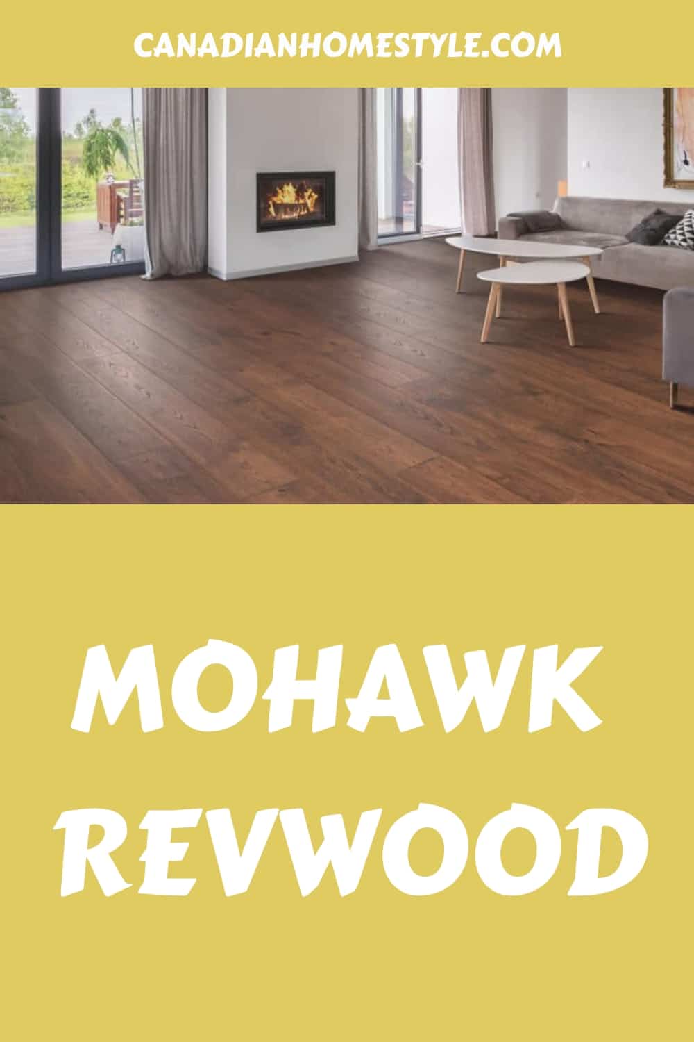 Mohawk RevWood reclaimed wood flooring.