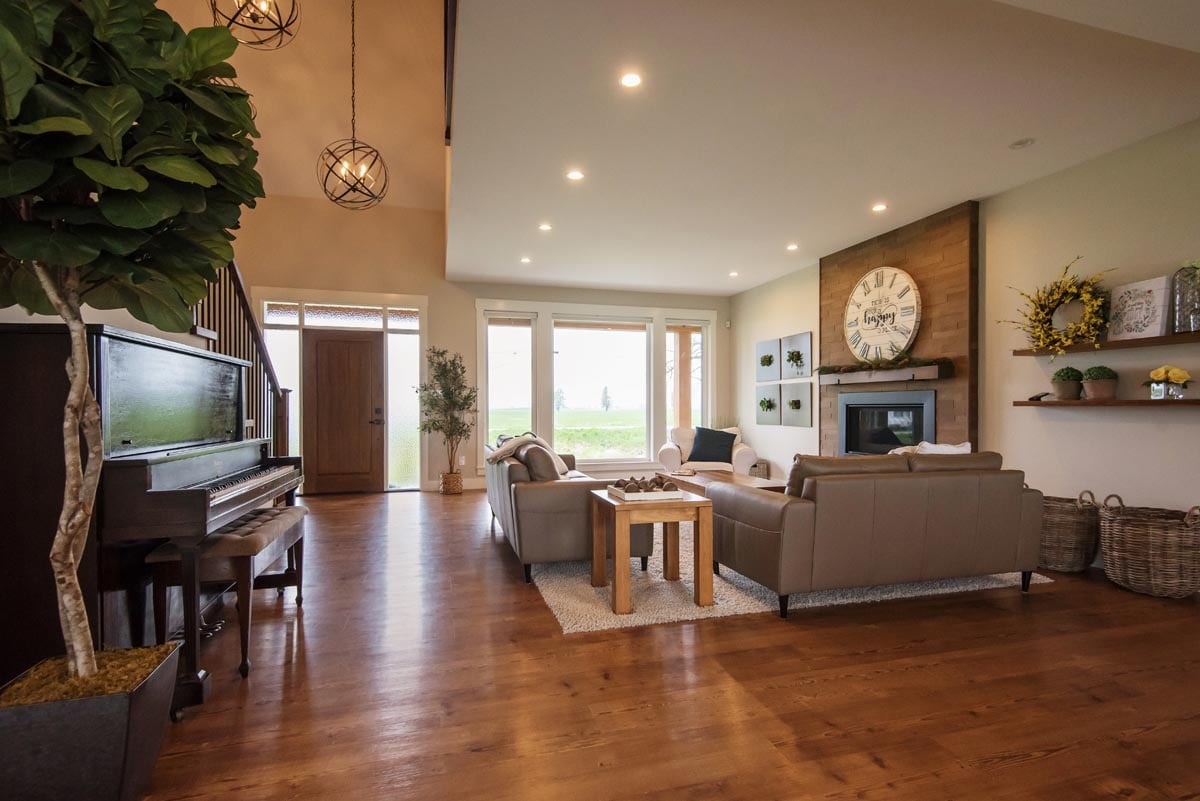 Durable engineered flooring in a Sea-to-Sky mountain home
