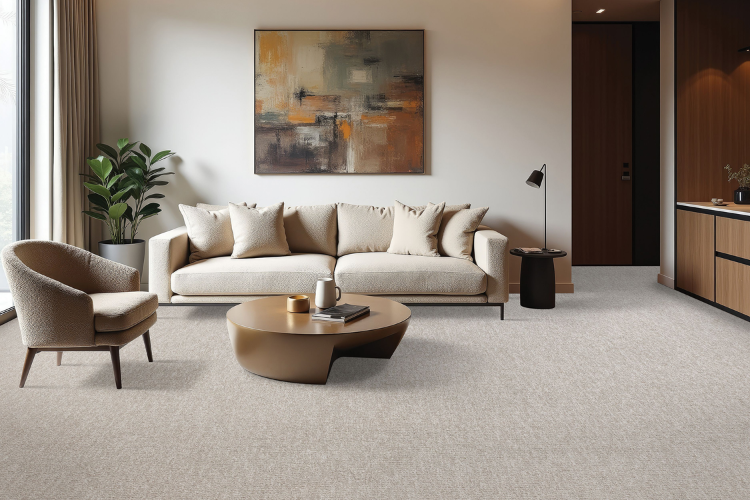 Engineered flooring assembly suited to a carpet-only condo building