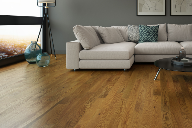 Wood flooring in a Metro Vancouver townhome