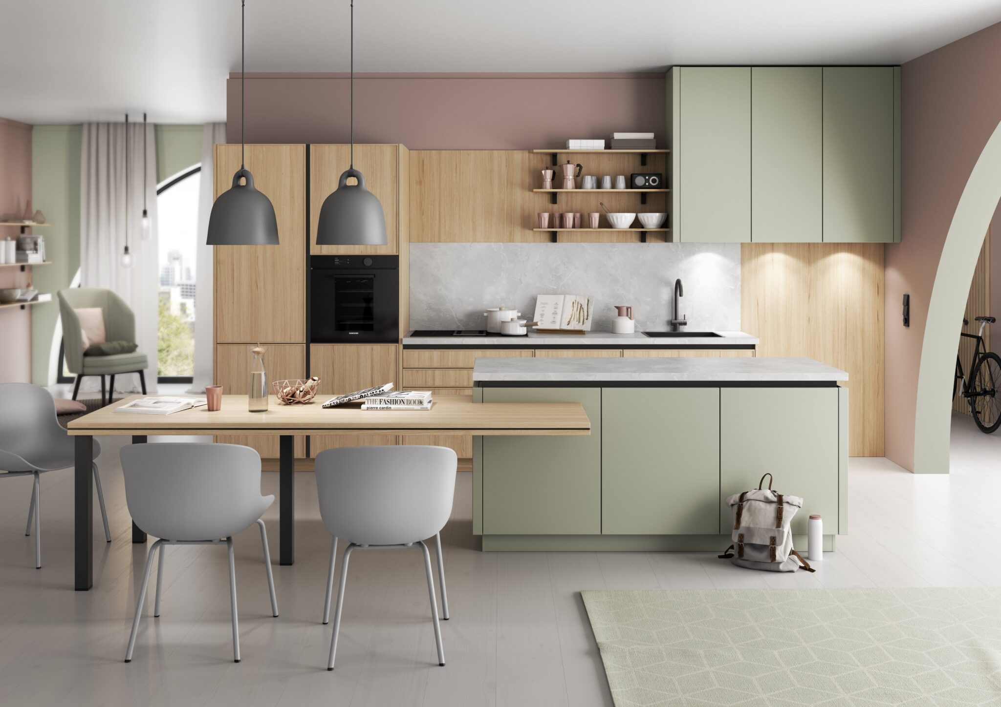 Custom German kitchen cabinets in Burnaby