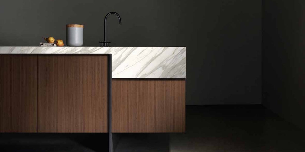 Satin-finish kitchen cabinetry balancing sheen and practicality in Vancouver