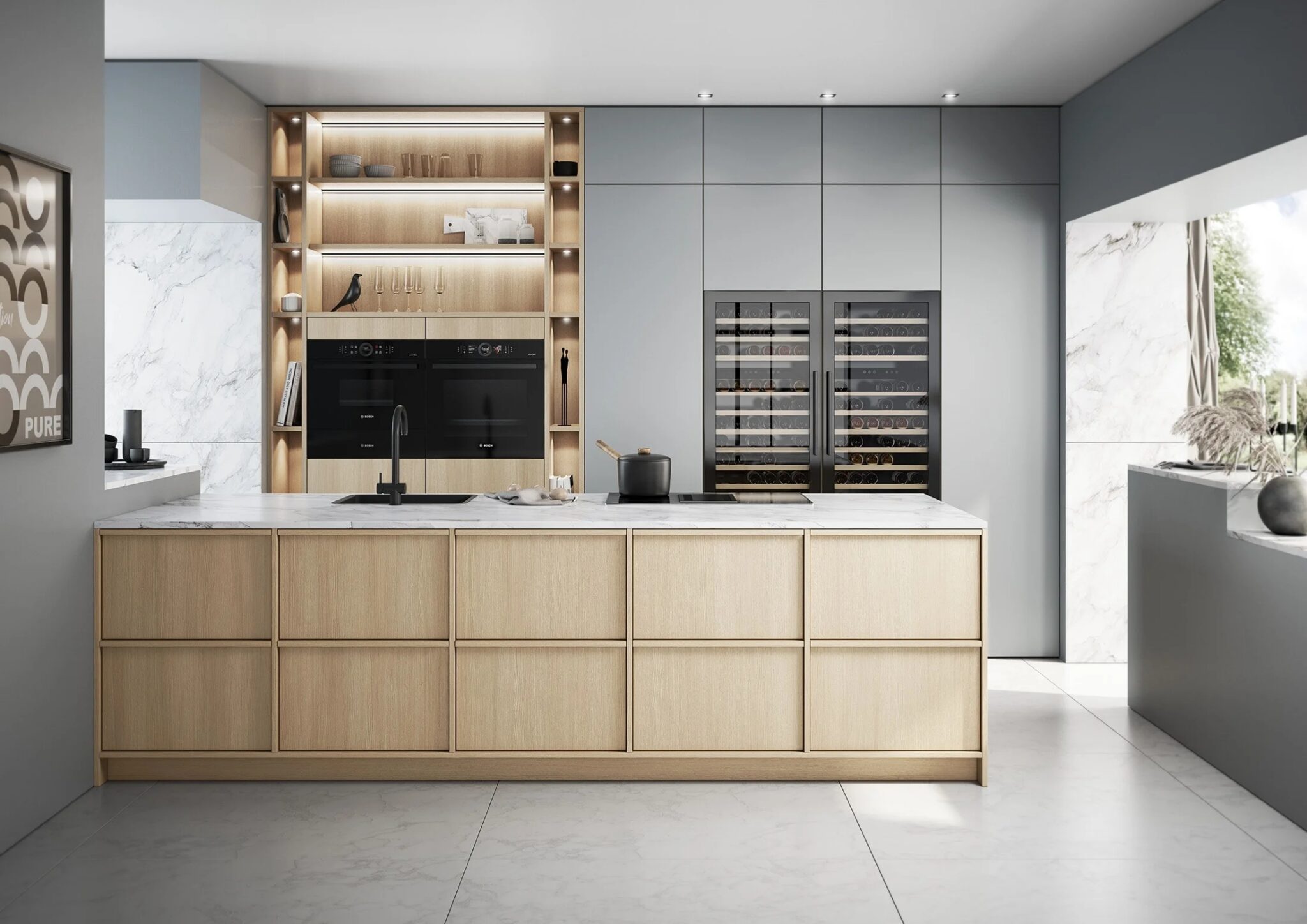 Seamless integrated kitchen design in a Metro Vancouver home