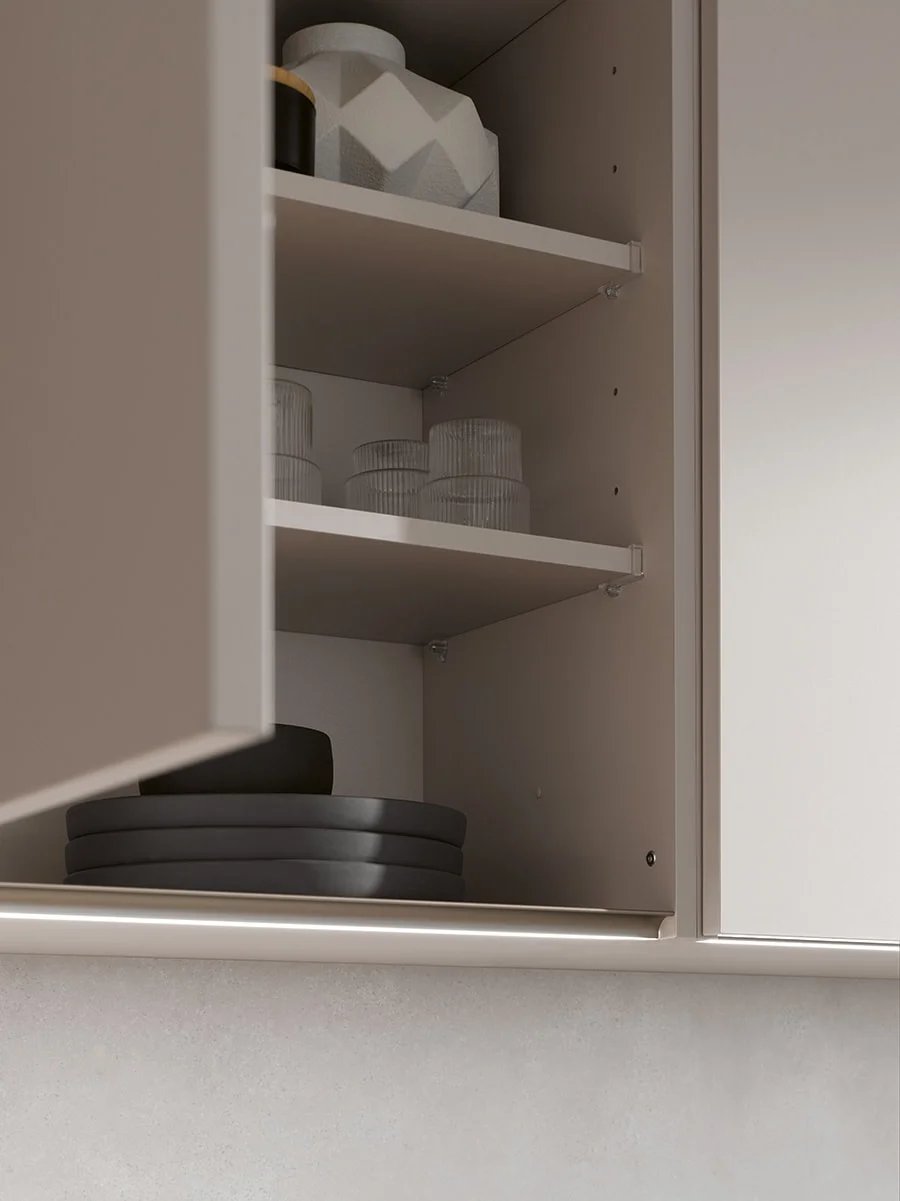 Handleless full-height Bauformat cabinetry in a luxury Vancouver kitchen