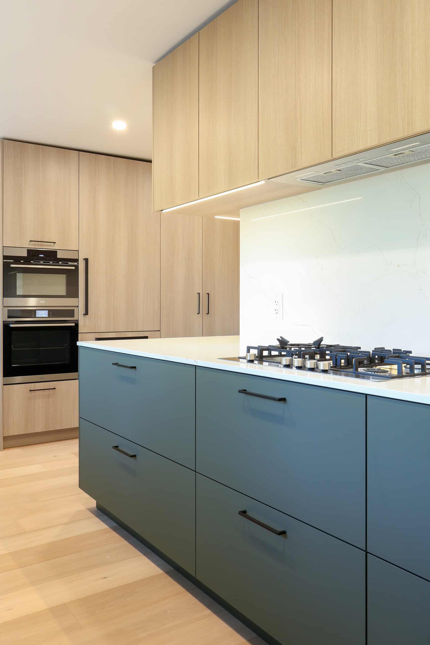 Canadian Home Style completed kitchen renovation — sage green & oak kitchen, Vancouver