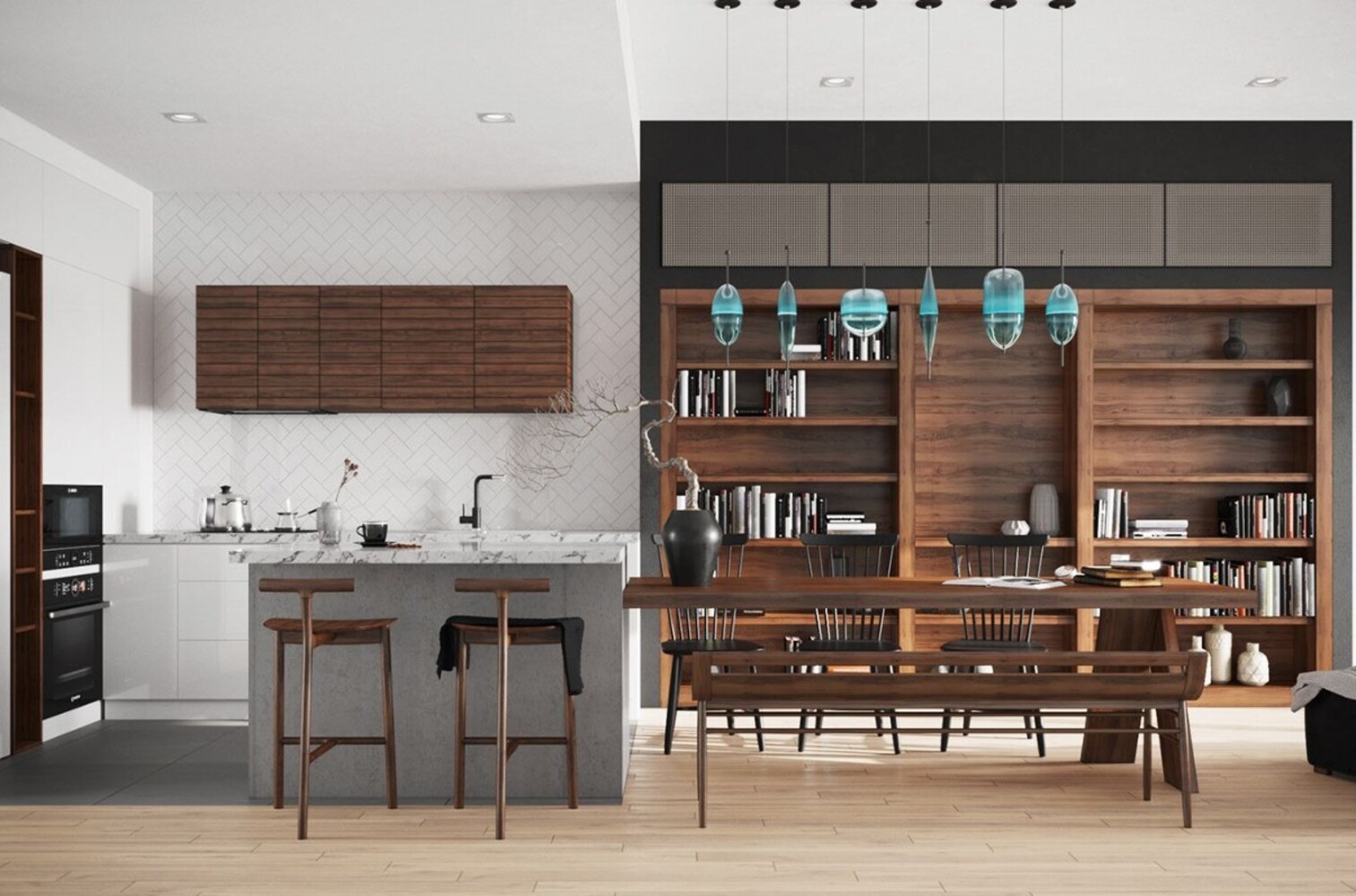 Japandi kitchen design in Metro Vancouver, British Columbia by Canadian Home Style 