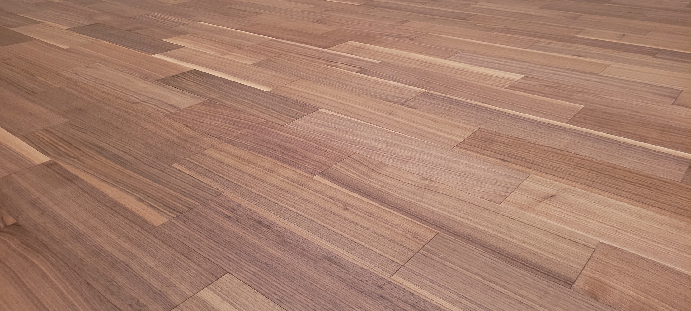 Beautiful walnut hardwood flooring job in Vancouver