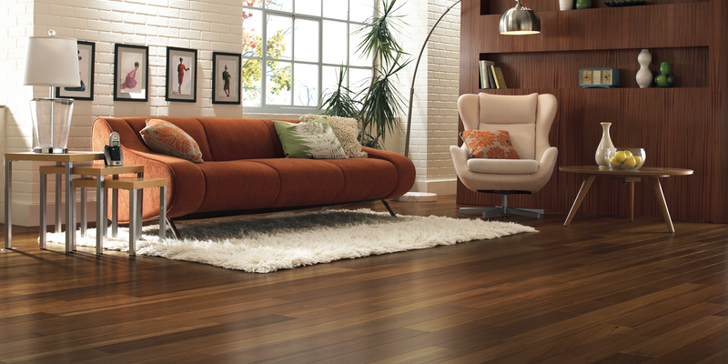 Floating hardwood flooring 