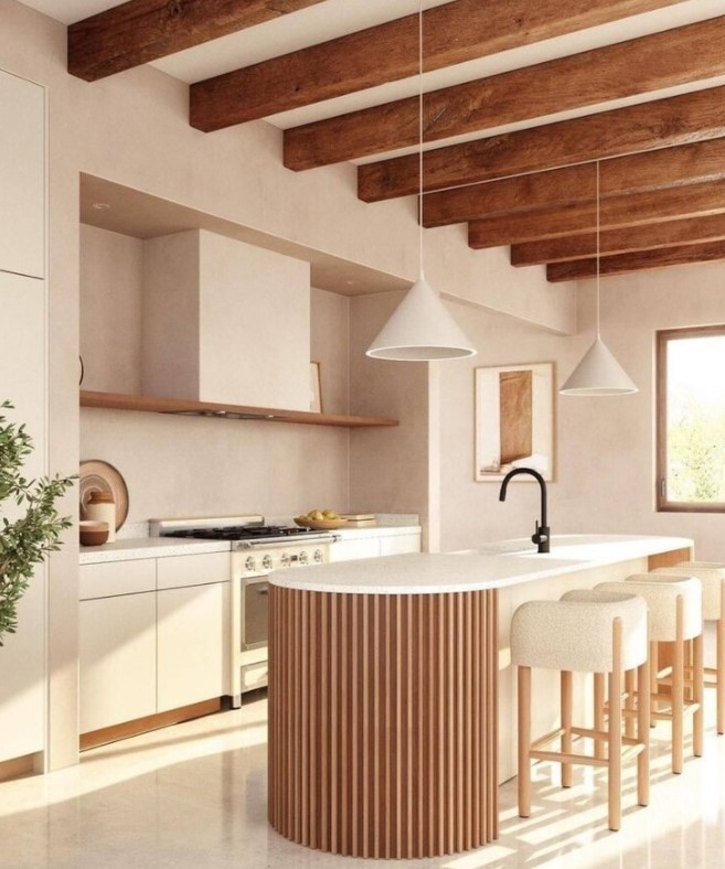 Japandi kitchen design in Metro Vancouver, British Columbia by Canadian Home Style 