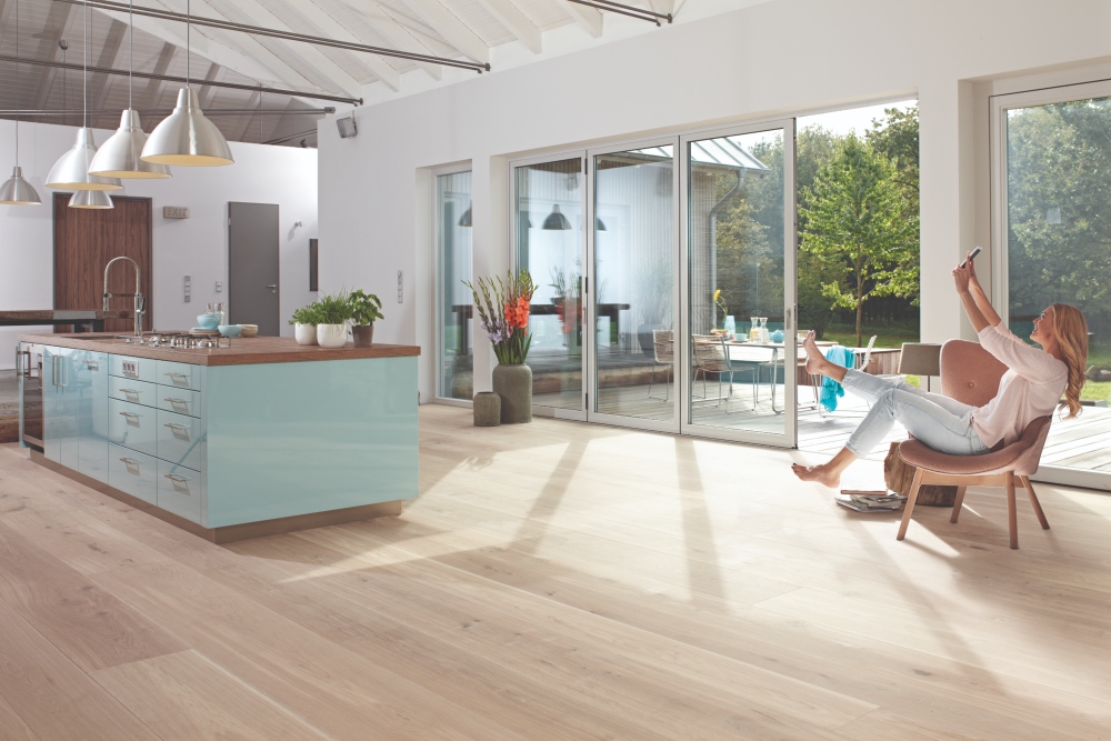 Super wide Plank hardwood flooring by Boen 