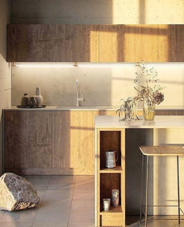 Japandi kitchen design in Metro Vancouver, British Columbia by Canadian Home Style 