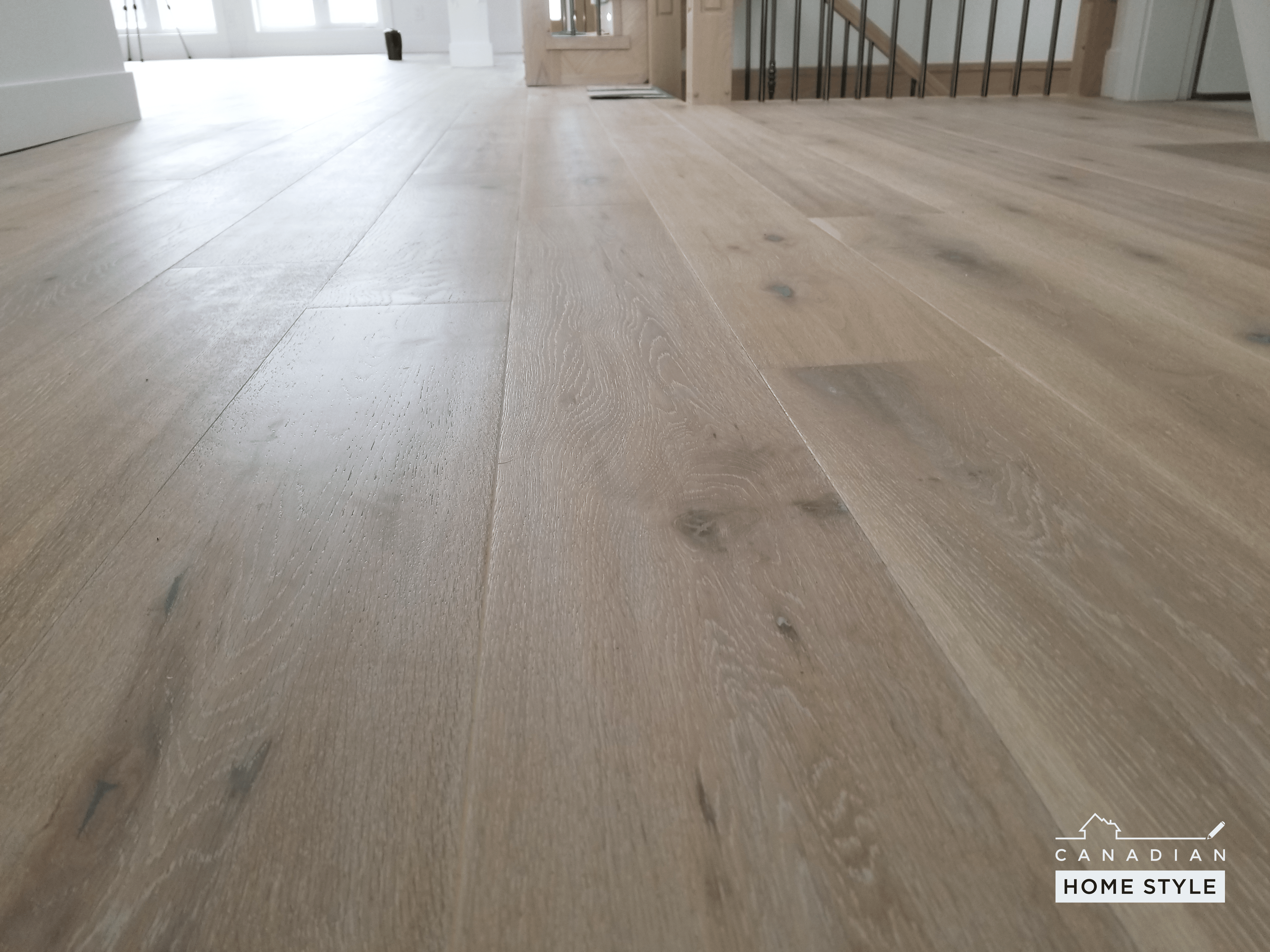 Authentic look with solid oak floors in Vancouver