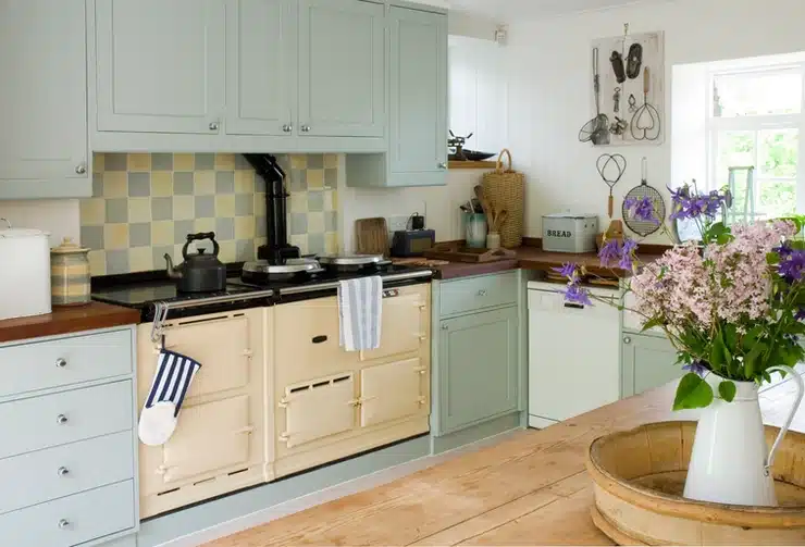 kitchen cabinets with gray tones 