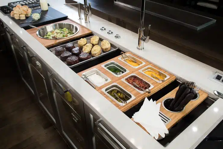 beautiful kitchen workstation sink