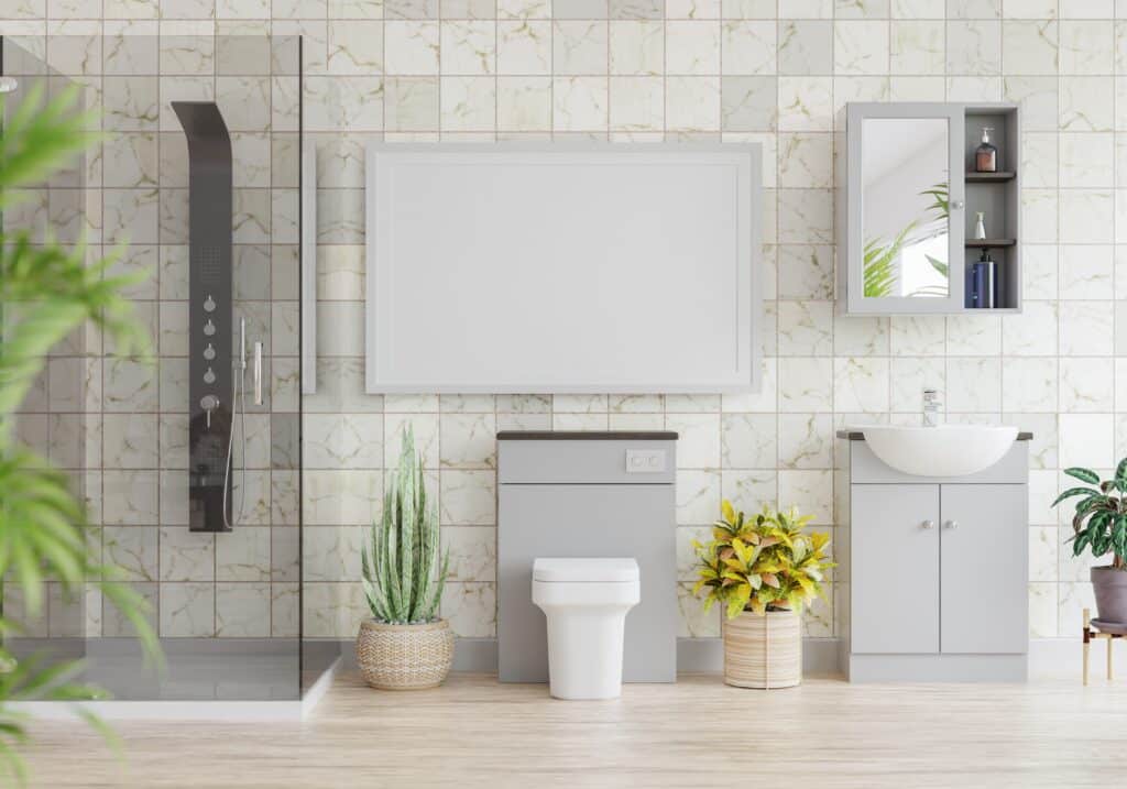 Bathroom cabinets for storage