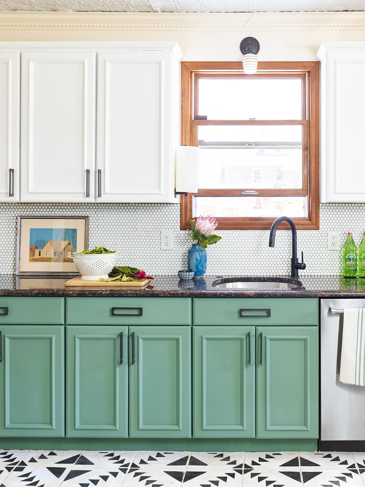 Green Kitchen Cabinets - Canadian Home Style