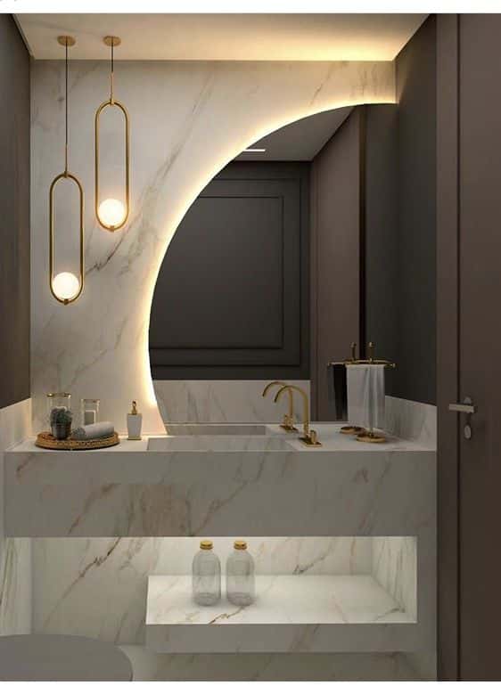 beautiful powder room 