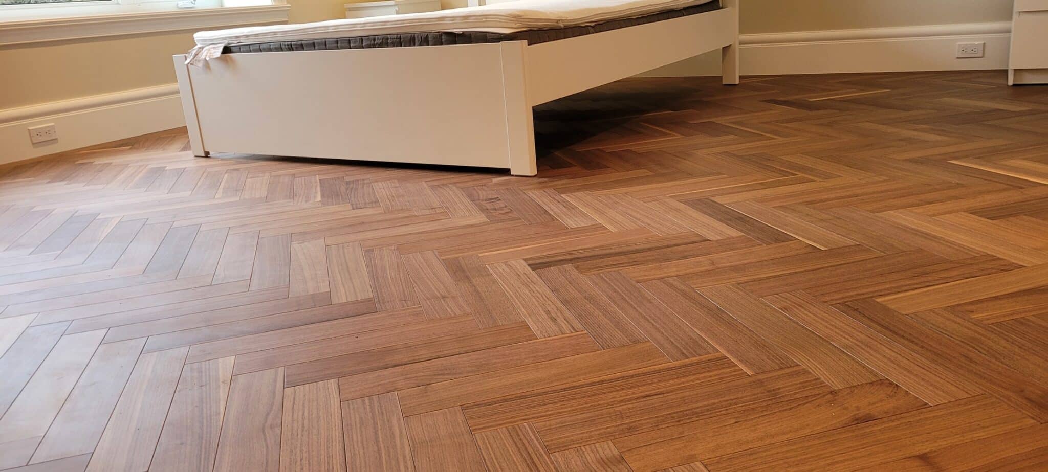 Sophisticated wide plank wood flooring in Vancouver