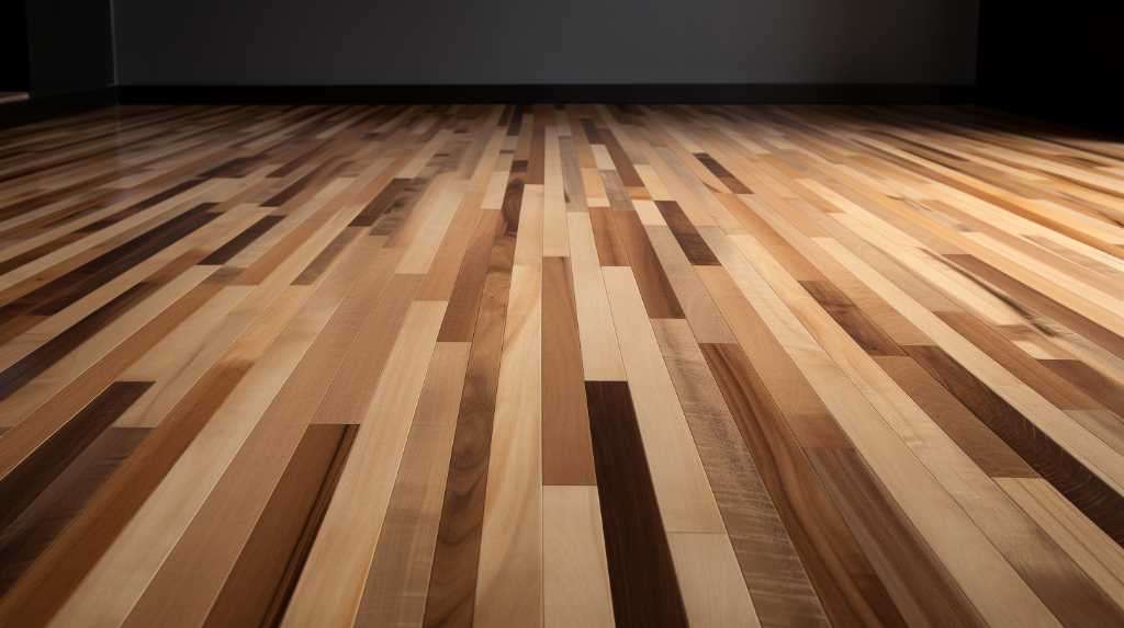 Vancouver hardwood flooring: An image of a wooden floor in a dark room.