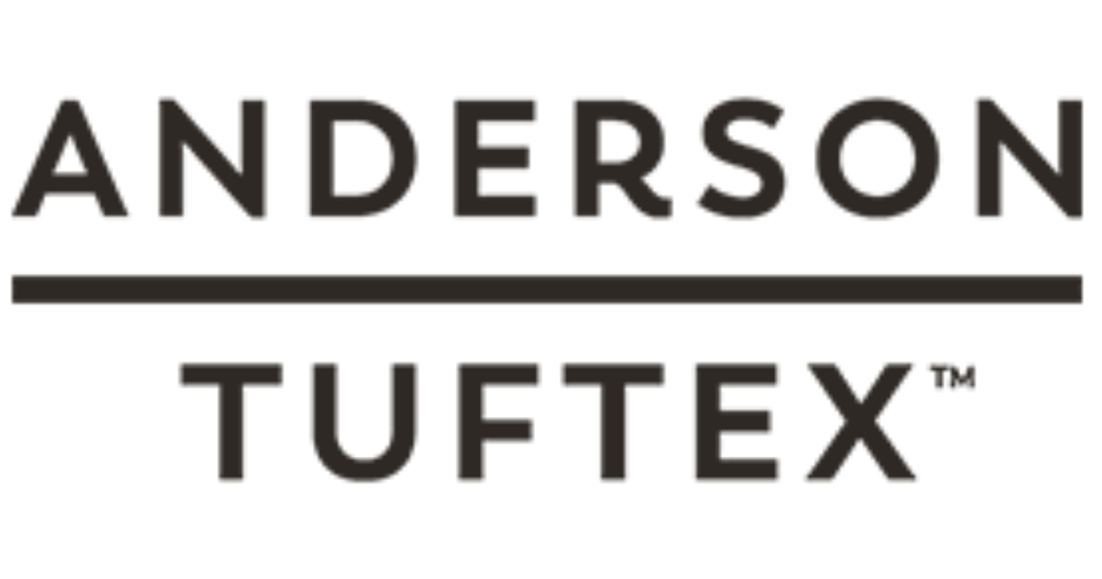 The Anderson Tuftex logo with the brand name in bold, uppercase letters separated by a horizontal line.